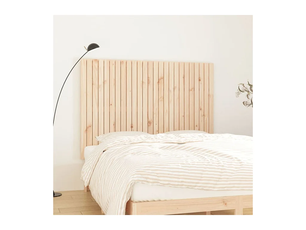 Cabecero de pared 159,5x3x110 cm Madera maciza de pino