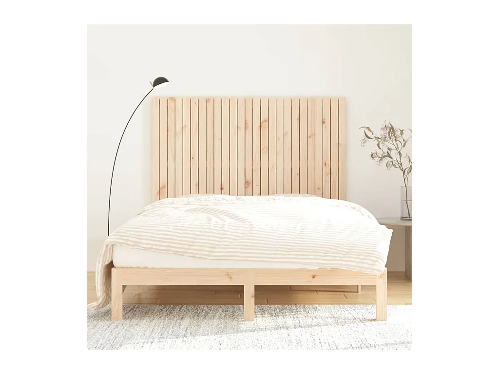 Cabecero de pared 159,5x3x110 cm Madera maciza de pino