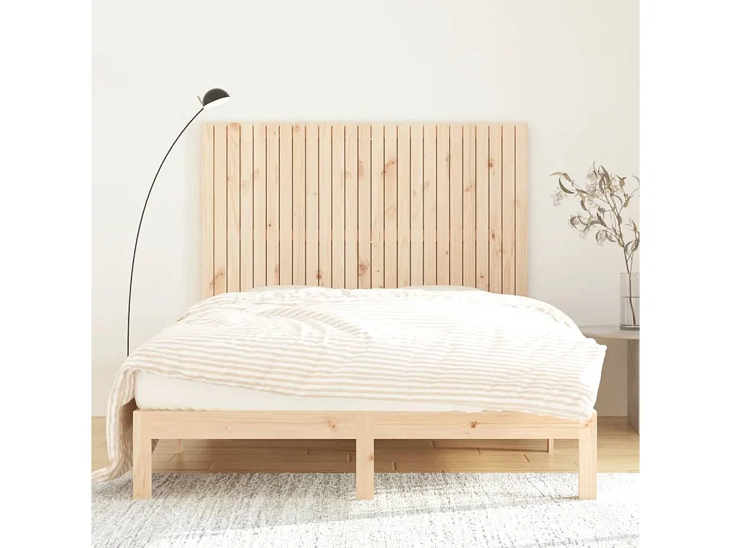 Tête de lit murale 159,5x3x110 cm Bois massif de pin