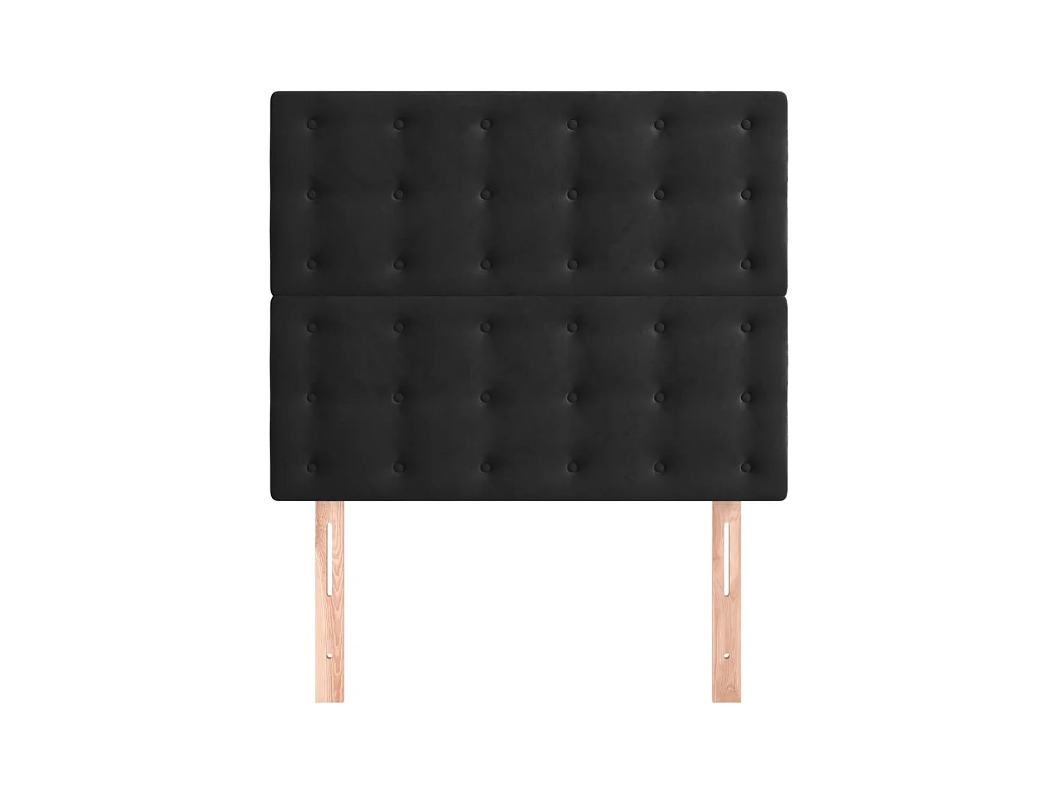 Têtes de lit 2 pcs Noir 90x5x78/88 cm Velours