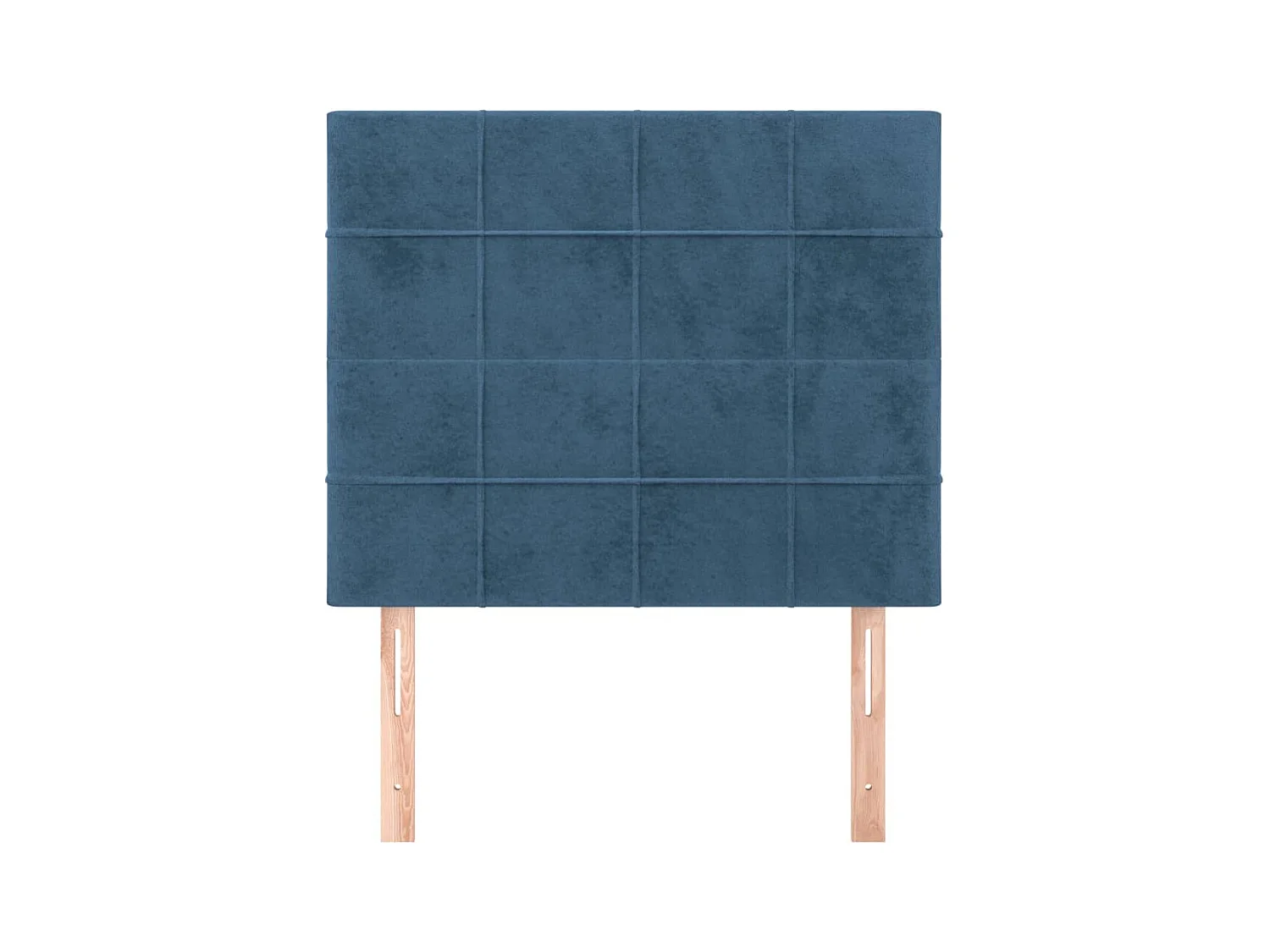 Cabeceros 2 uds Azul Oscuro 100x5x78/88 cm Terciopelo