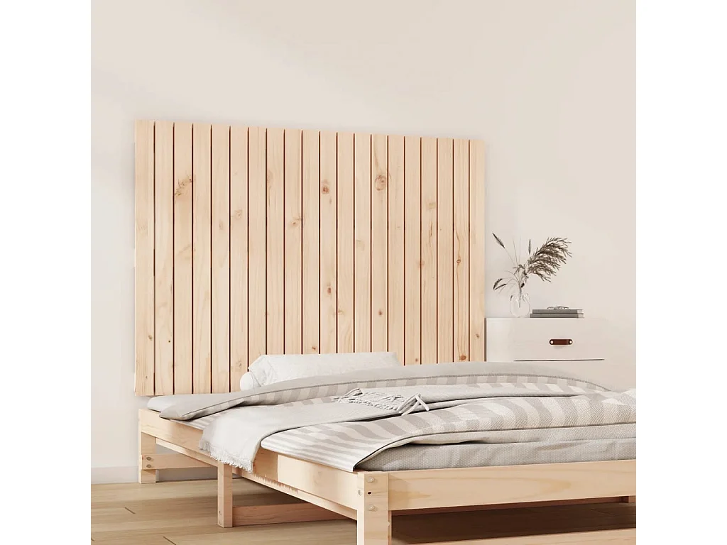 Tête de lit murale 127,5x3x90 cm Bois massif de pin