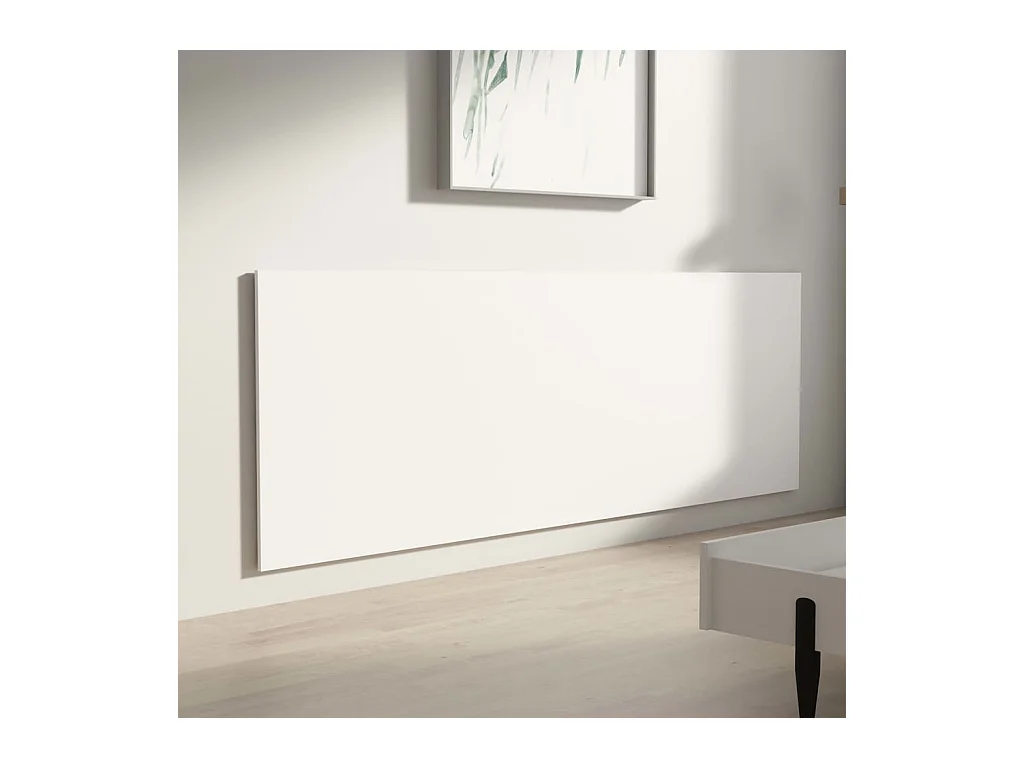 Cabecero de cama de pared Blanco 240x1,5x80 cm Madera de ingeniería