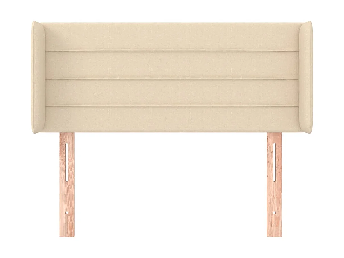 Cabecero con alas Crema 103x16x78/88 cm Tela