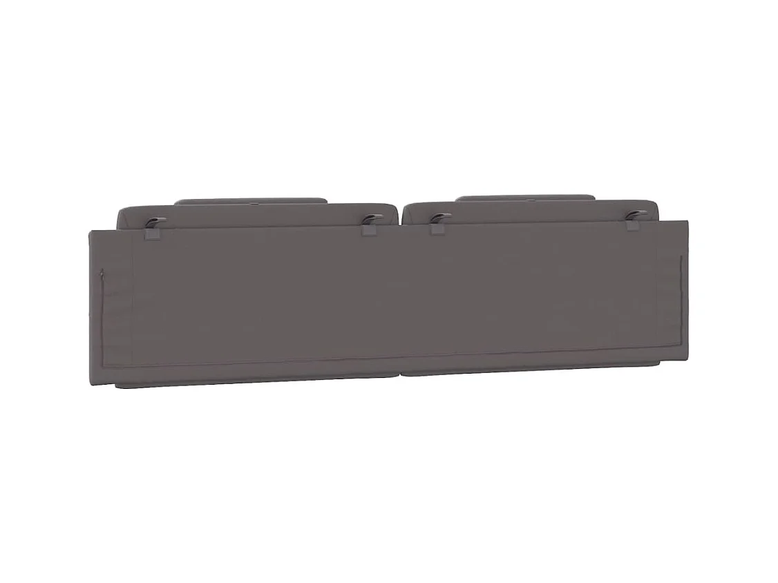 Grijs hoofdbordkussen 200 cm kunstleer