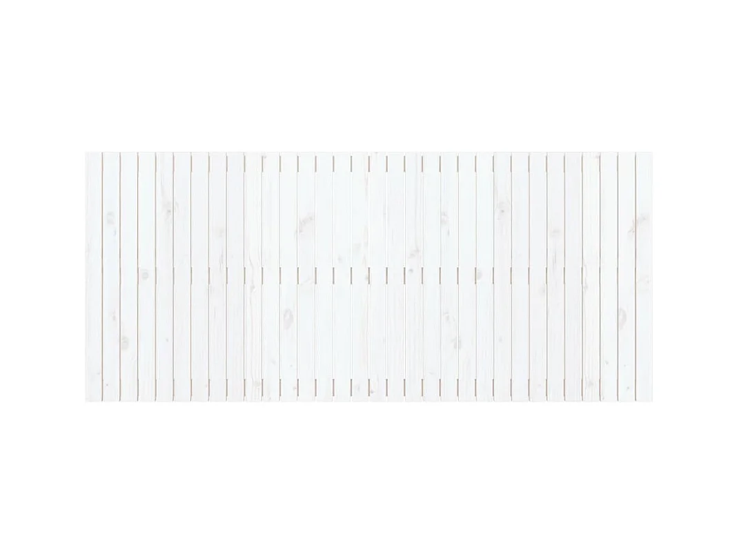 Wandhoofdbord Wit 204x3x90 cm Massief grenenhout