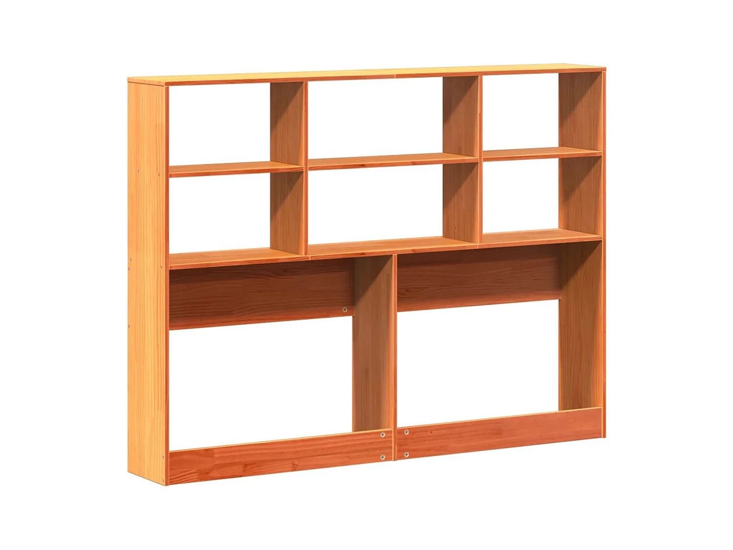 Bruin washoofdeinde met opbergruimte 160cm massief grenenhout