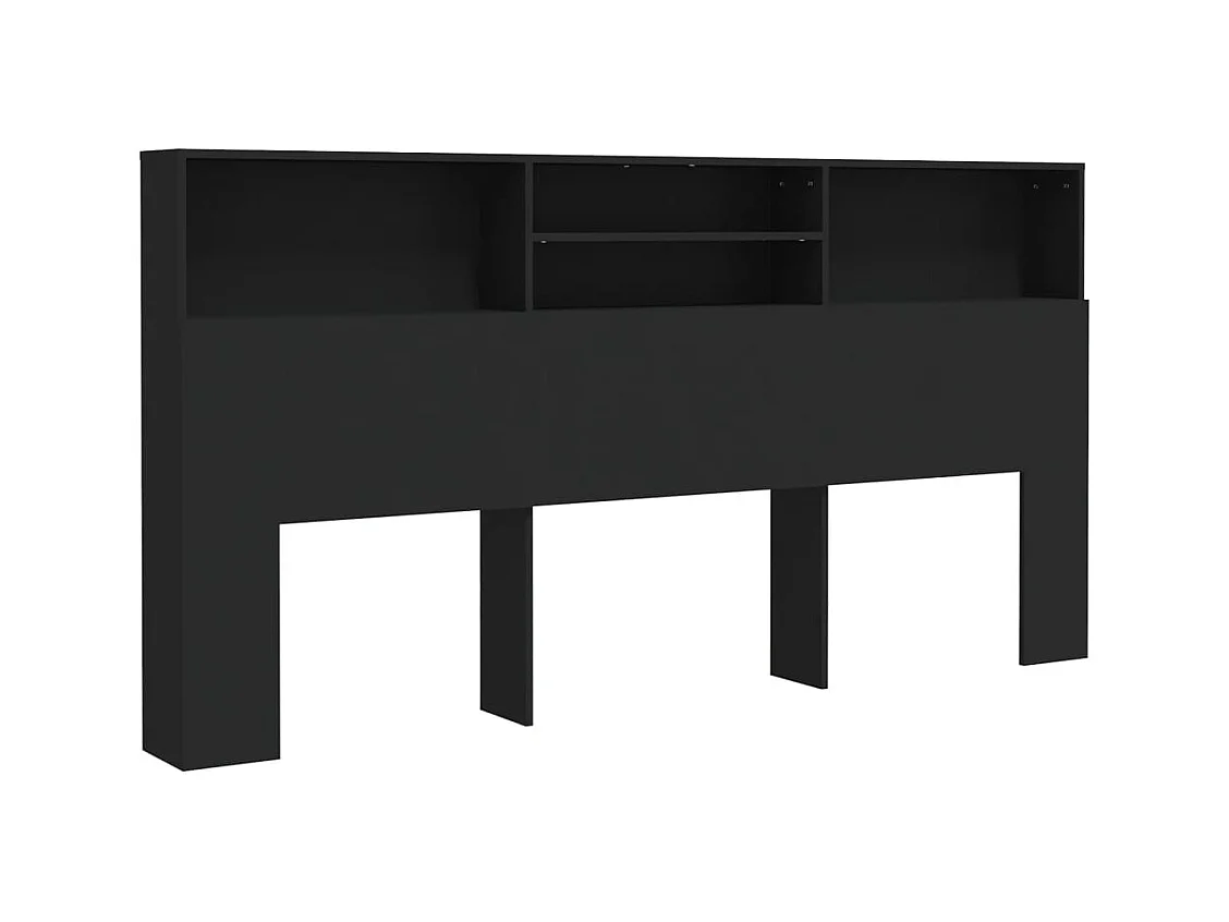Cabecero negro mueble 200x19x103,5 cm