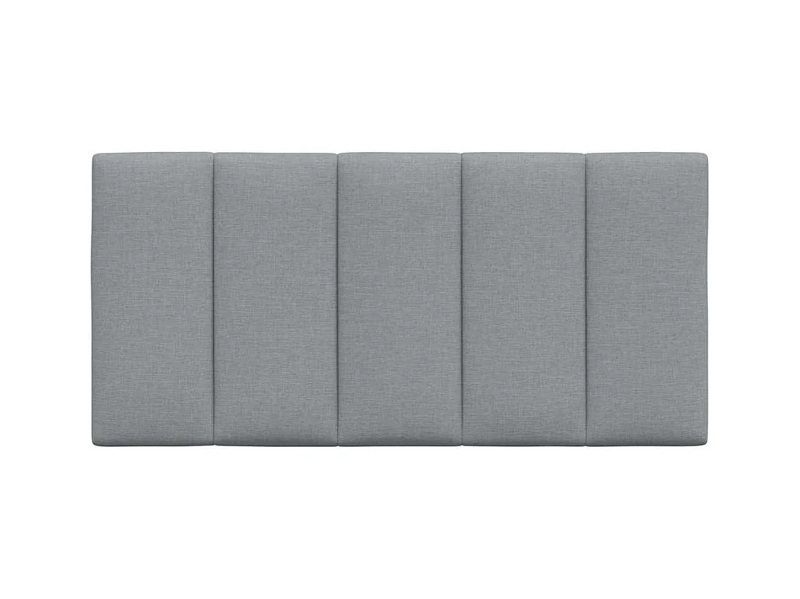 Lichtgrijs hoofdbordkussen 100 cm stof