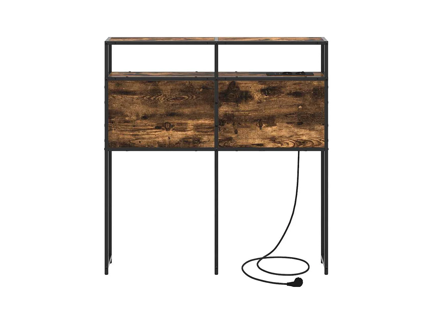 Tête de lit de rangement Chêne fumé 80 cm Bois d'ingénierie