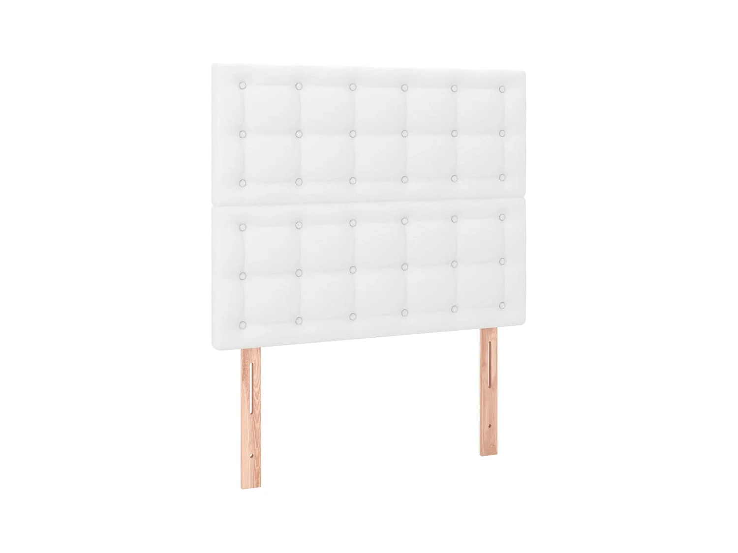 Têtes de lit 2 pcs Blanc 80x5x78/88 cm Similicuir
