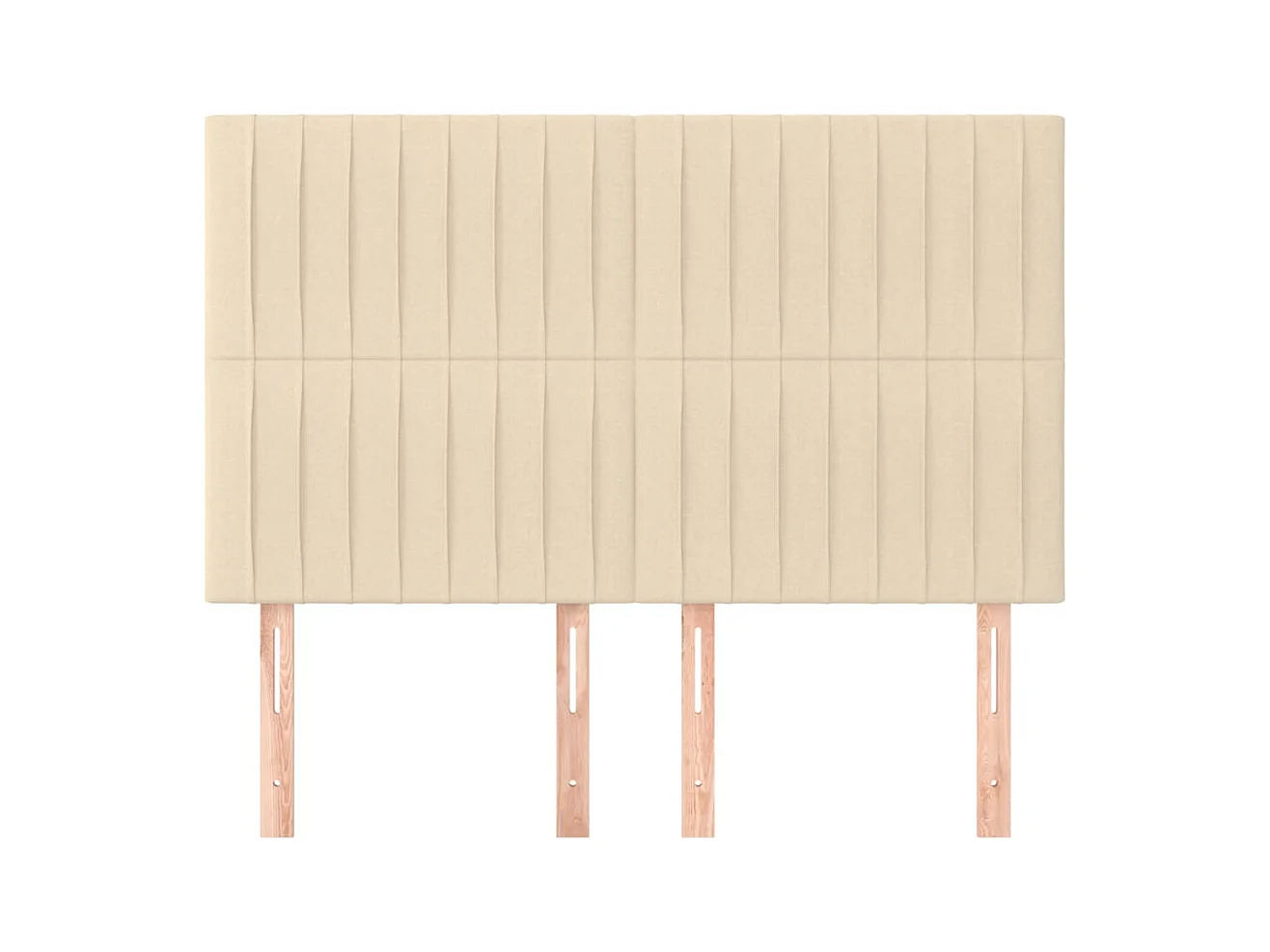 Cabeceros 4 piezas Crema 72x5x78/88 cm Tela