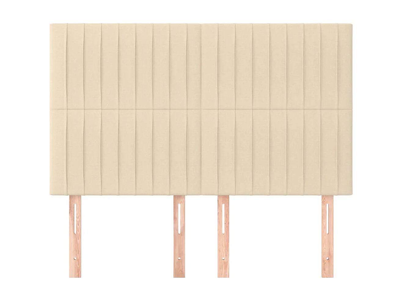 Testiere 4 pezzi Crema 72x5x78/88 cm Tessuto