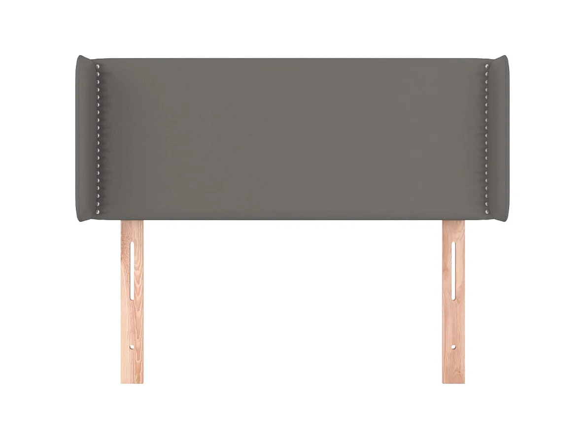 Cabecero con alas Gris 103x16x78/88 cm Polipiel