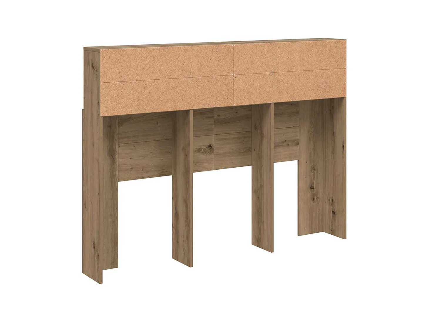 Cabecero de roble artesanal 140x19x103,5 cm