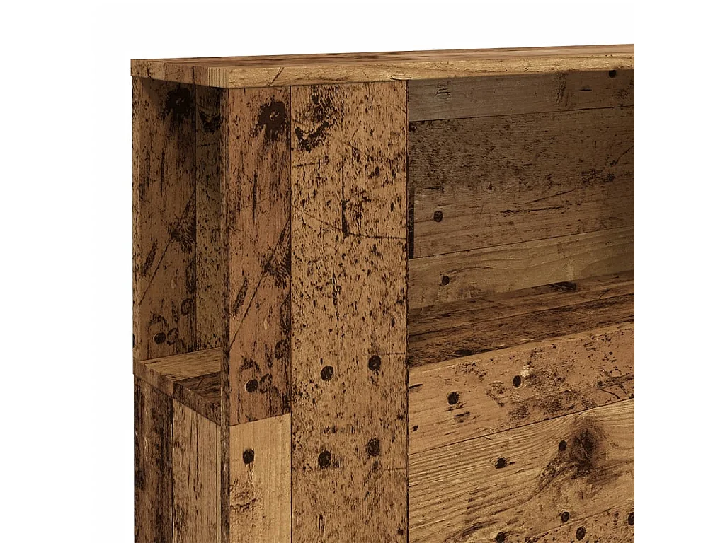 Cabecero de cama de madera antigua 200x18,5x102,5 cm