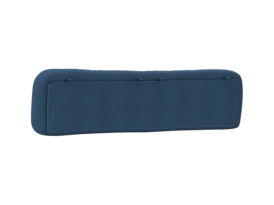 Blauw hoofdbordkussen 200 cm stof