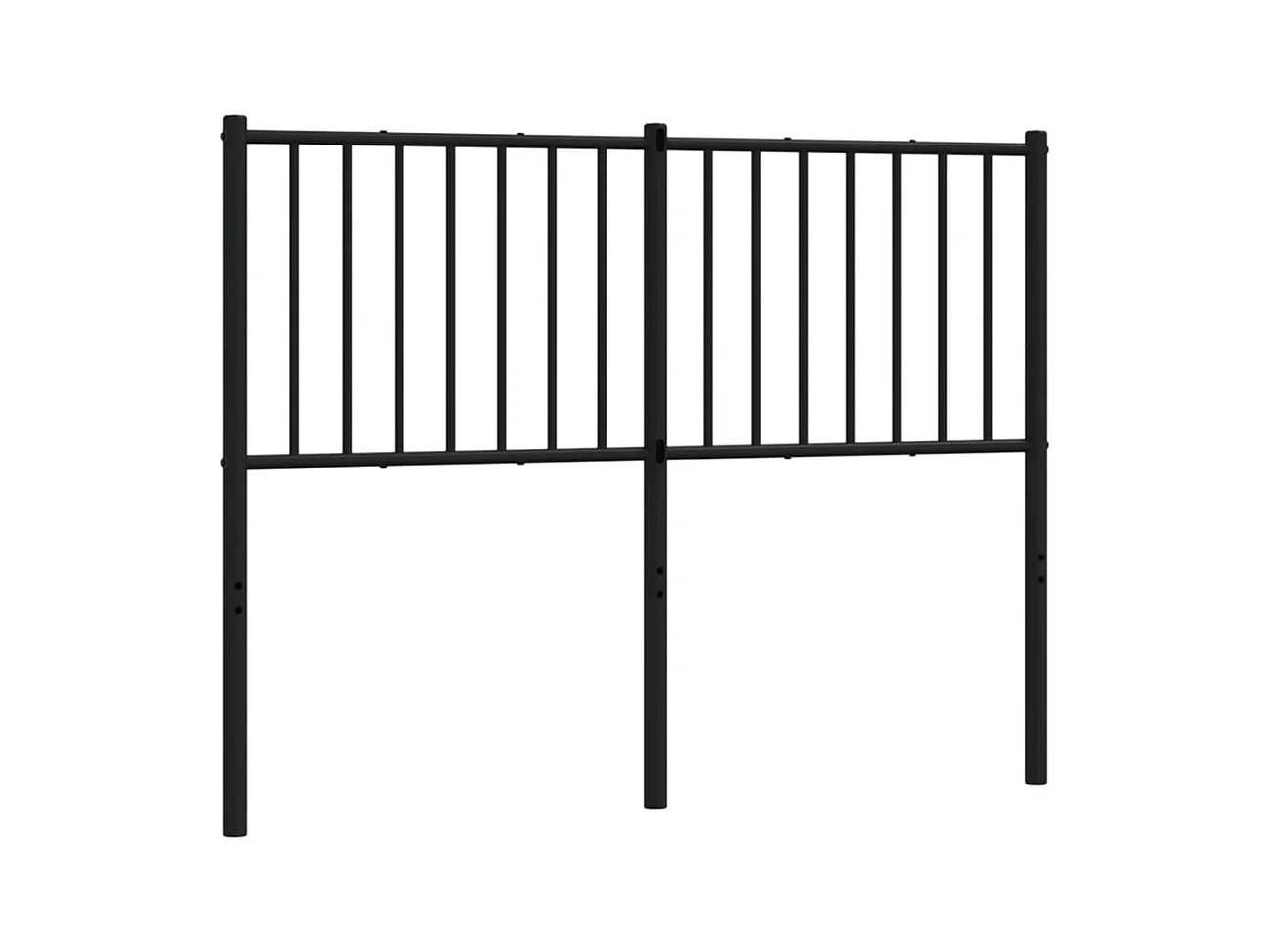 Zwart metalen hoofdbord 120 cm