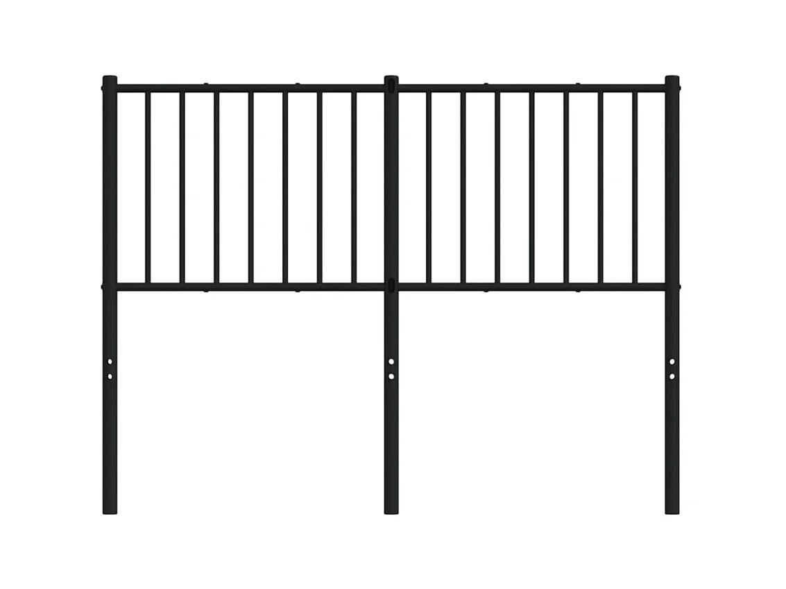 Zwart metalen hoofdbord 120 cm