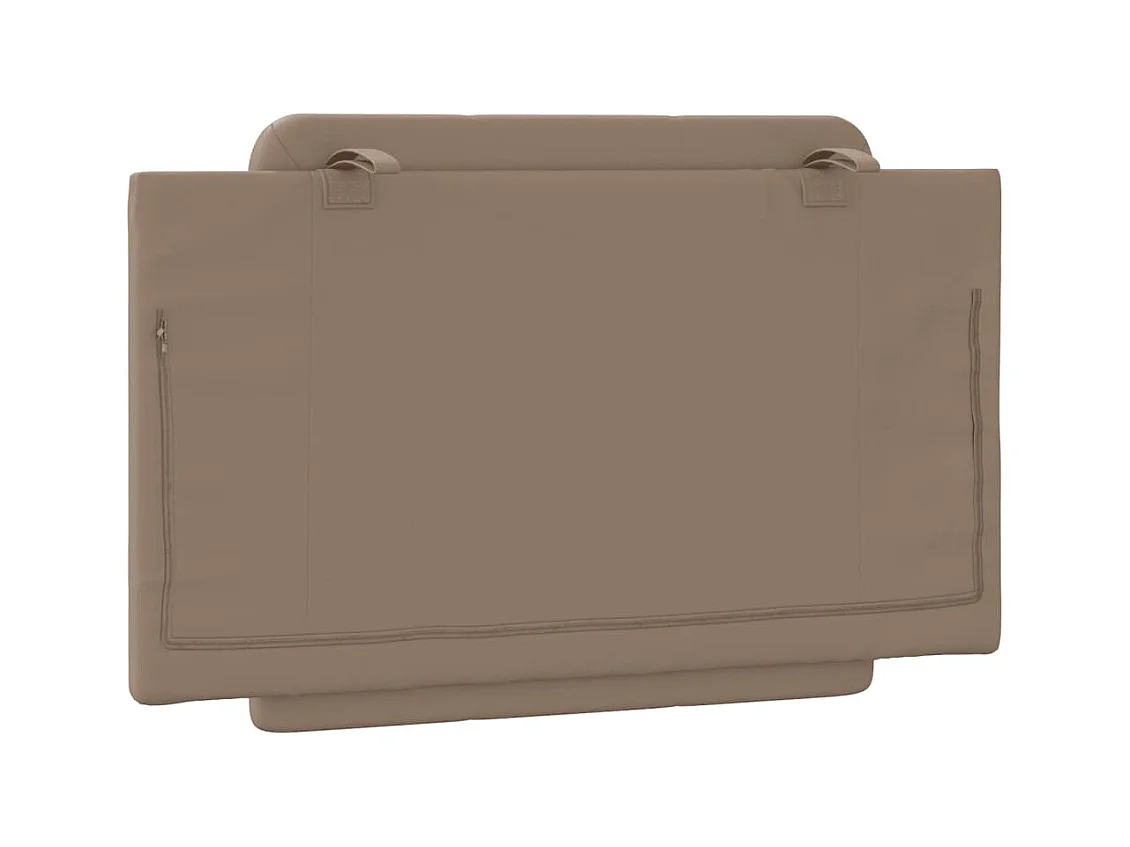 Cappuccino hoofdbordkussen 90 cm kunstleer