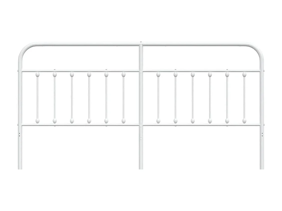 Cabecero de metal blanco 200 cm