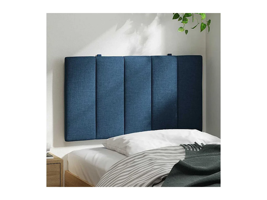 Blaues Kopfteilkissen 90 cm Stoff