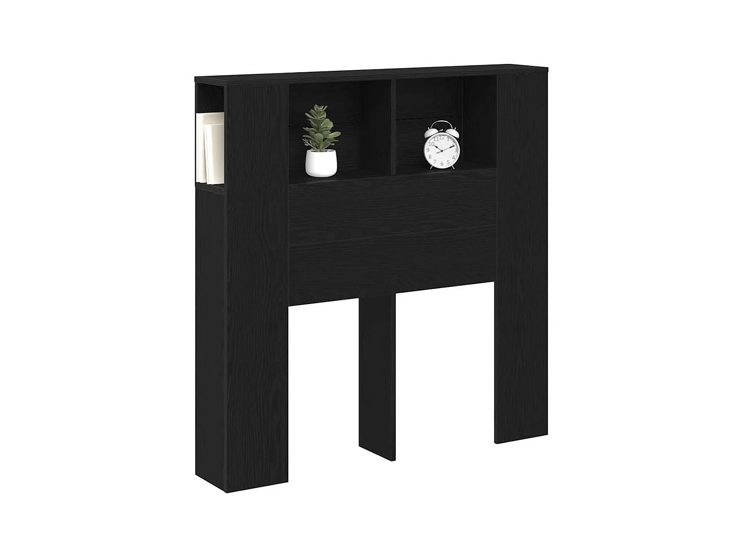 Cabinet de Tête de Lit Chêne noir 100 x 19 x 104.5 cm