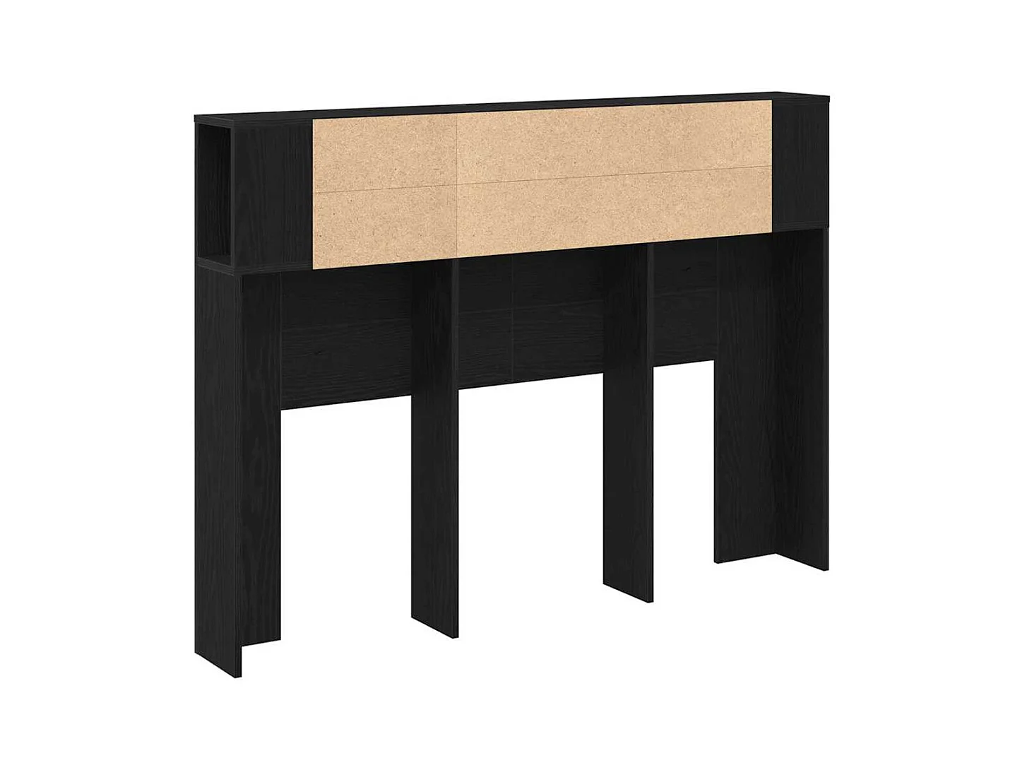 Cabinet de Tête de Lit Chêne noir 140 x 19 x 104,5 cm