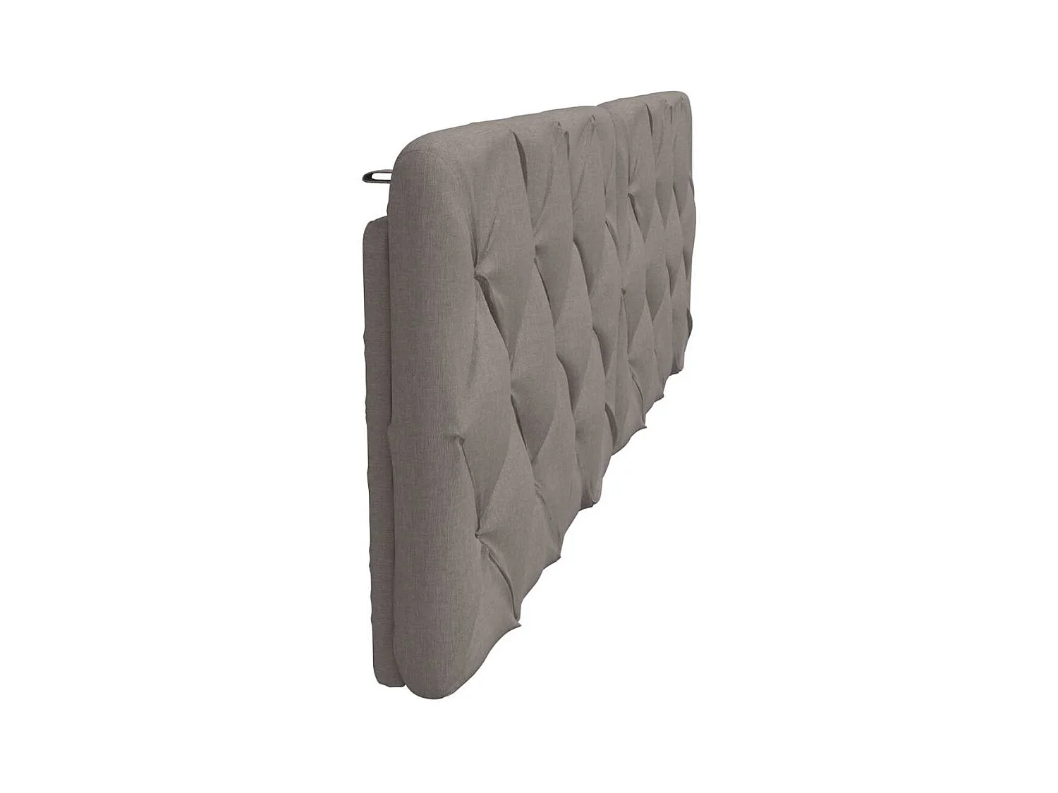 Coussin de tête de lit taupe 180 cm tissu
