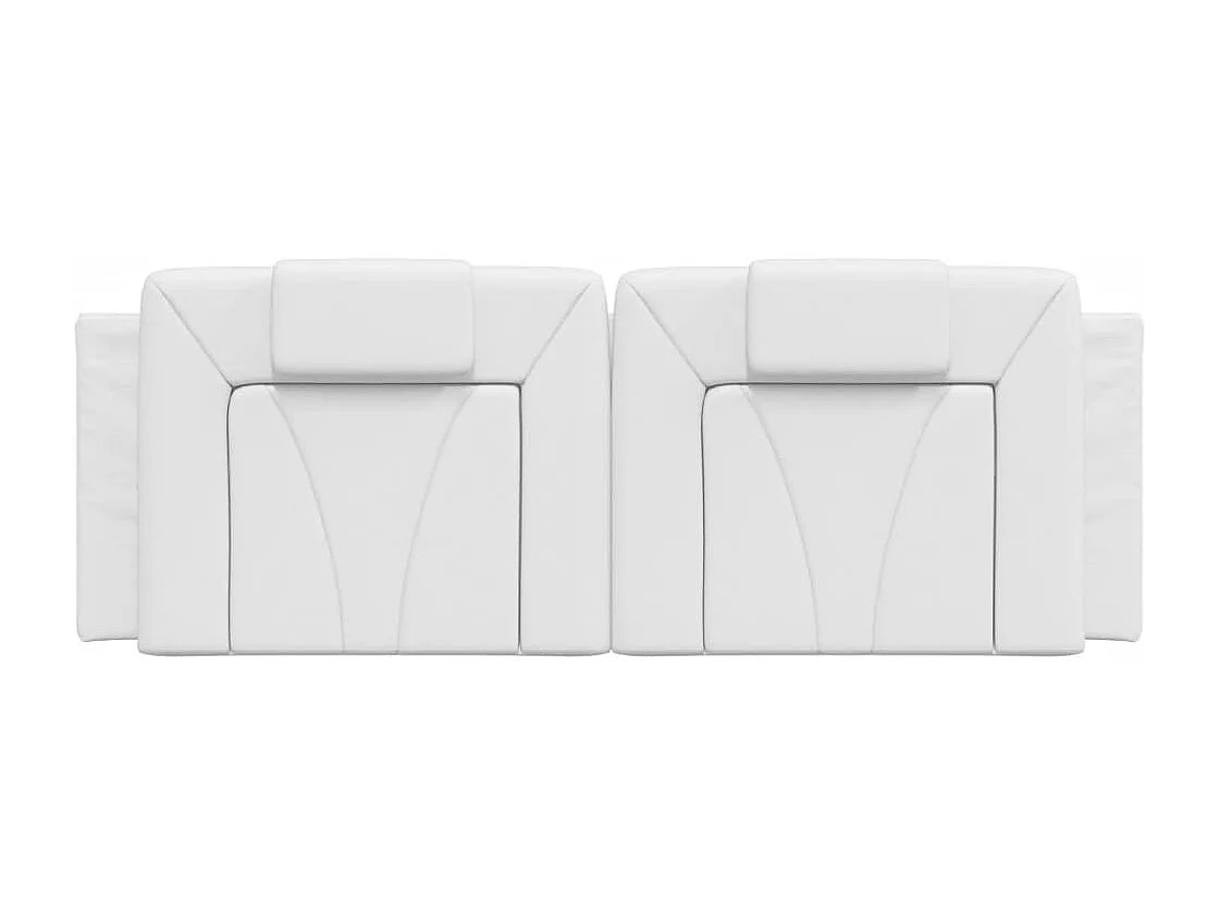 Cuscino testiera bianco 140 cm in similpelle