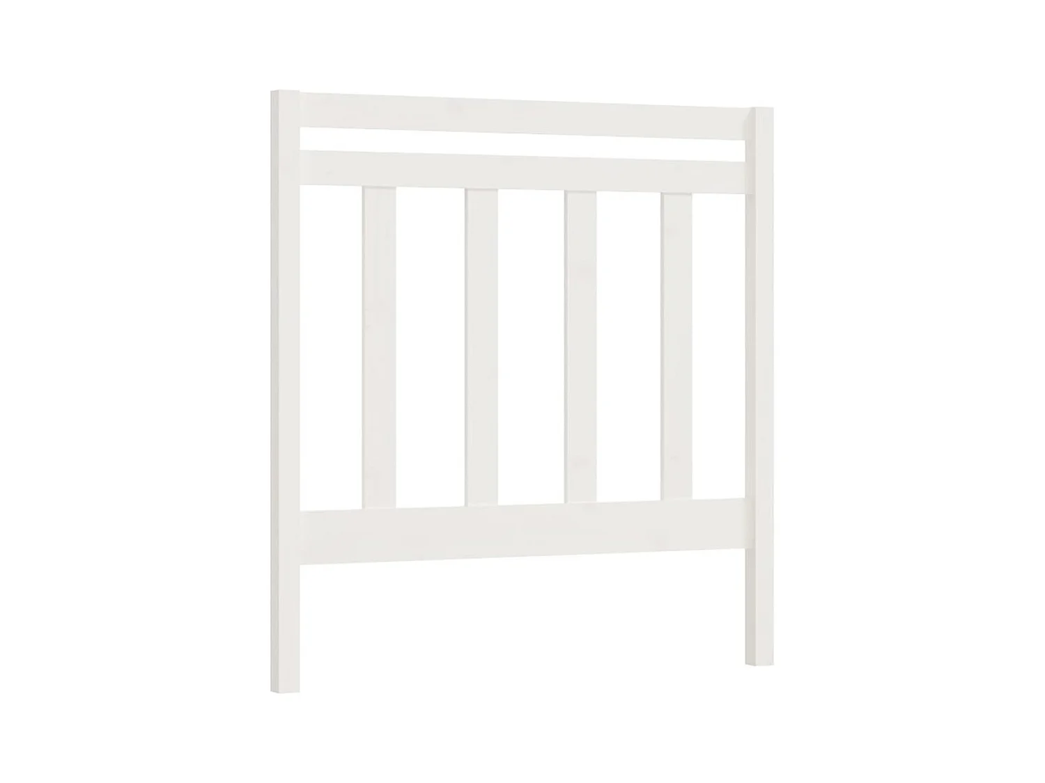 Cabecero blanco 95x4x100 cm Madera maciza de pino