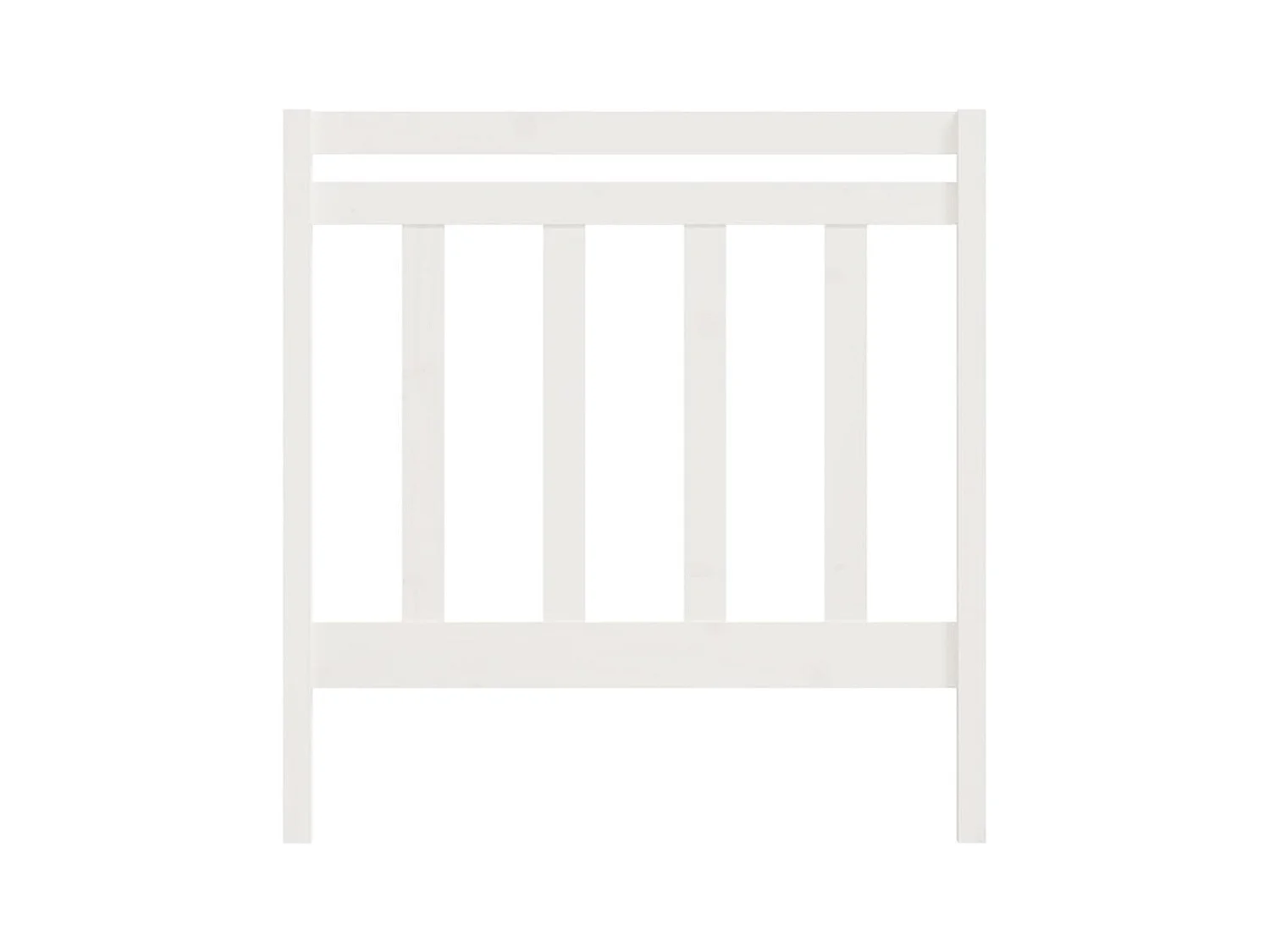 Cabecero blanco 95x4x100 cm Madera maciza de pino