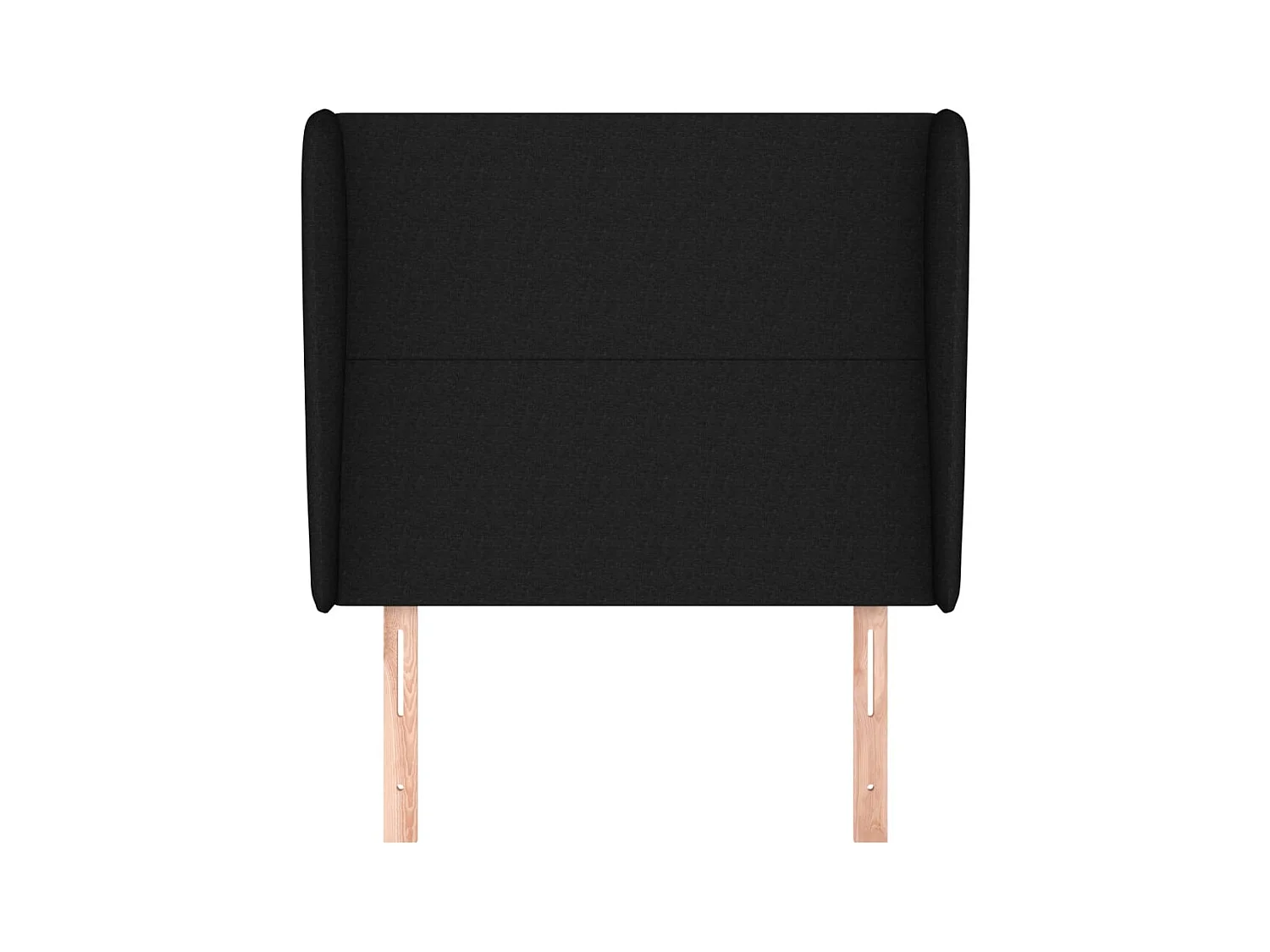 Kopfteil mit Flügeln Schwarz 103x23x118/128 cm Stoff