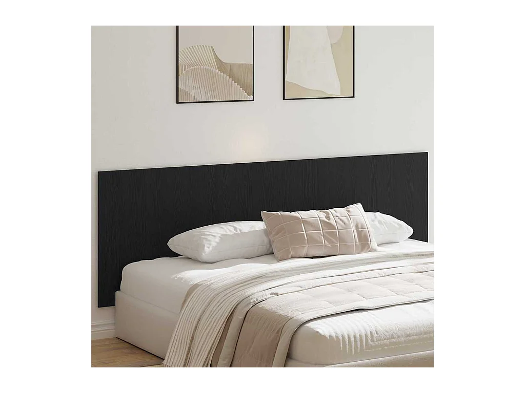 Tête de lit Chêne noir 240 x 1,5 x 80 cm Bois d'ingénierie