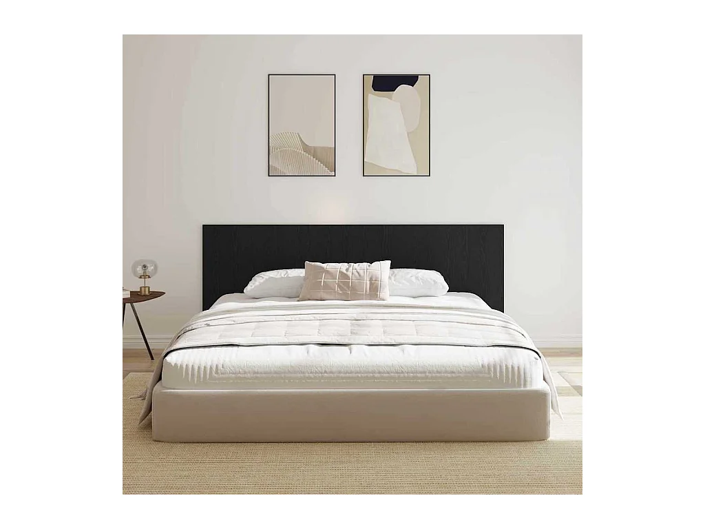 Tête de lit Chêne noir 240 x 1,5 x 80 cm Bois d'ingénierie