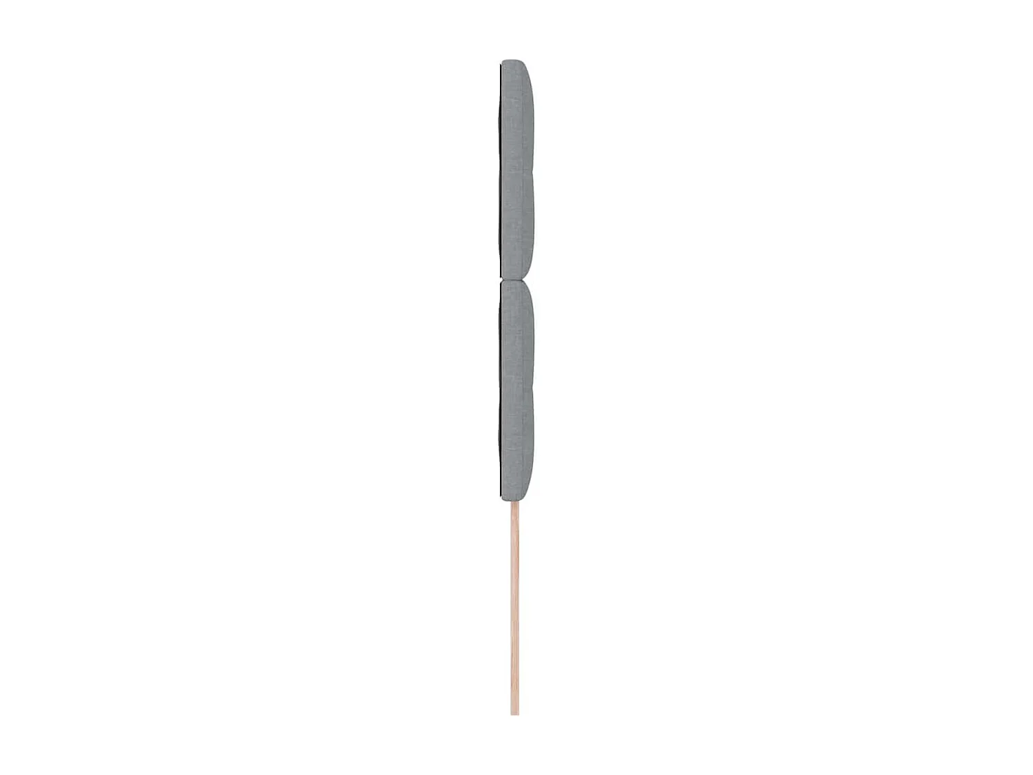 Tête de Lit LED avec des lumières à LED Gris clair 100 cm tissu