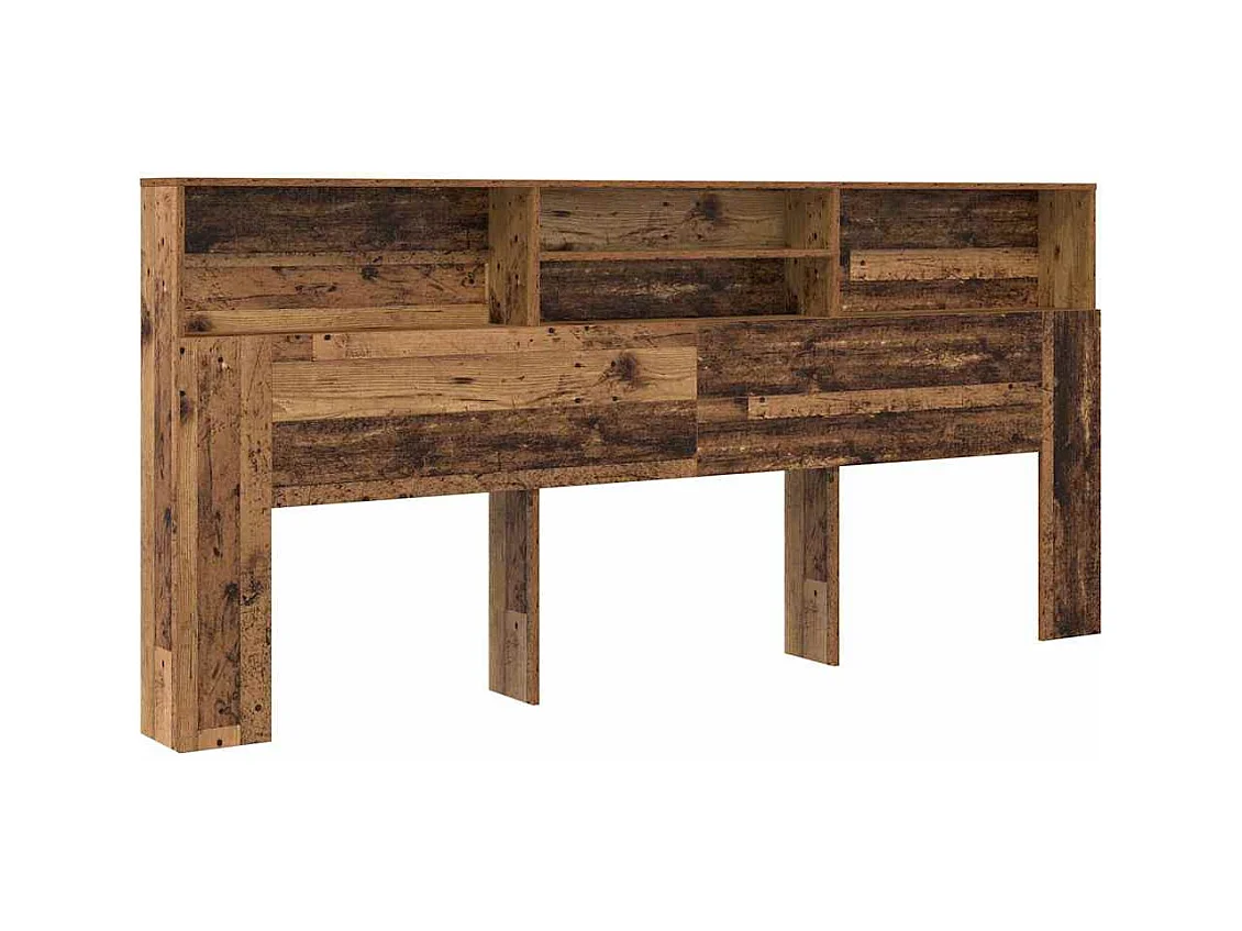 Cabinet de Tête de Lit Bois ancien 220 x 19 x 101.5 cm