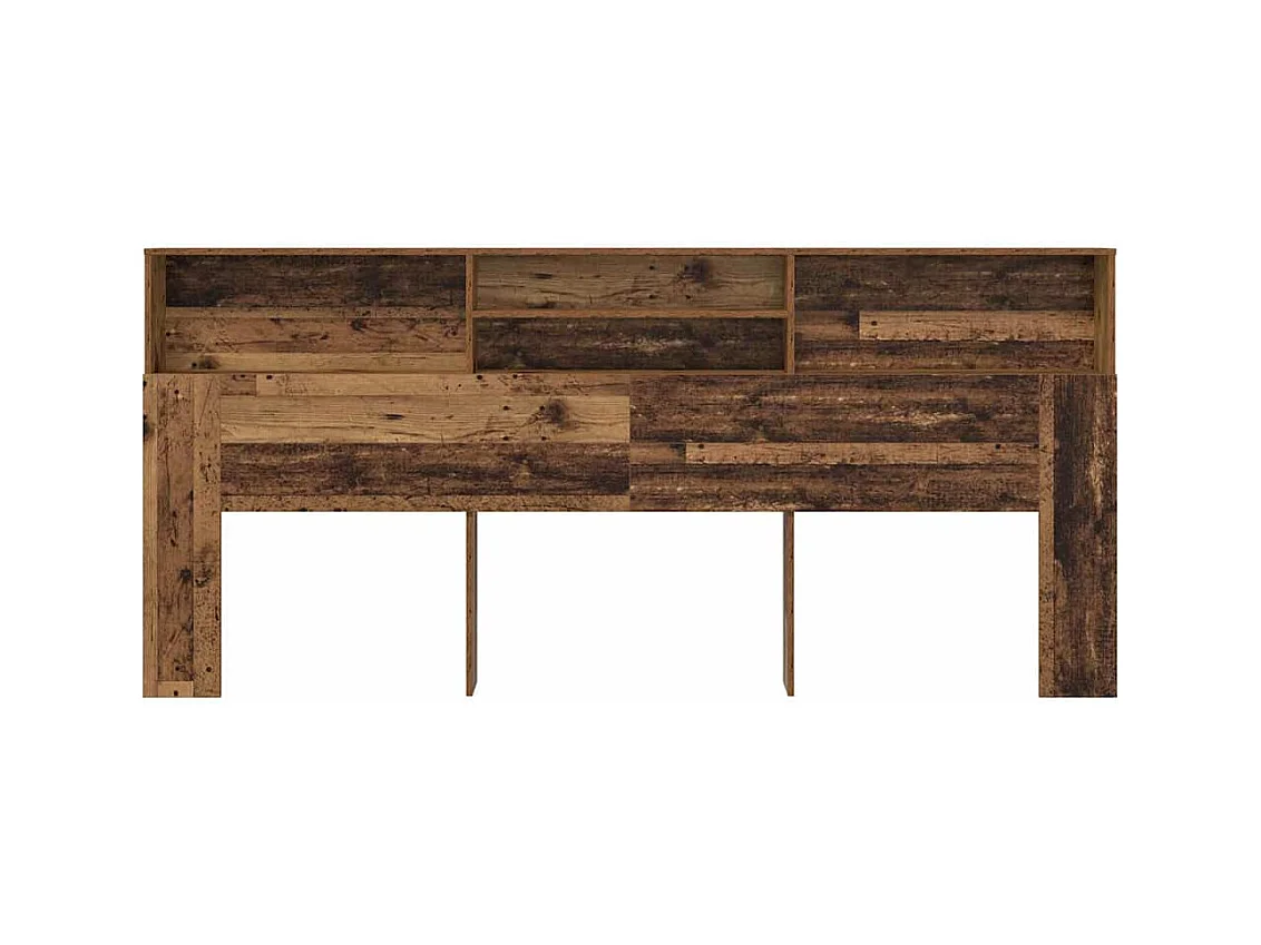 Cabinet de Tête de Lit Bois ancien 220 x 19 x 101.5 cm