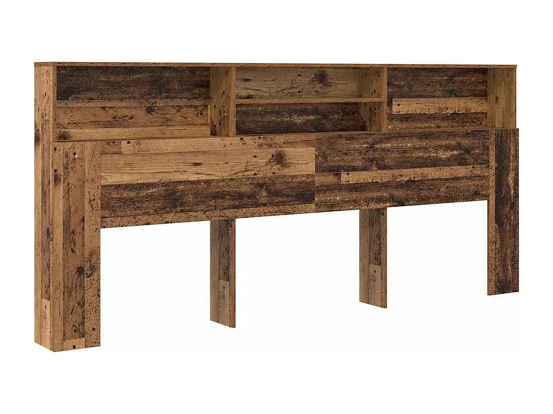 Cabinet de Tête de Lit Bois ancien 220 x 19 x 101.5 cm