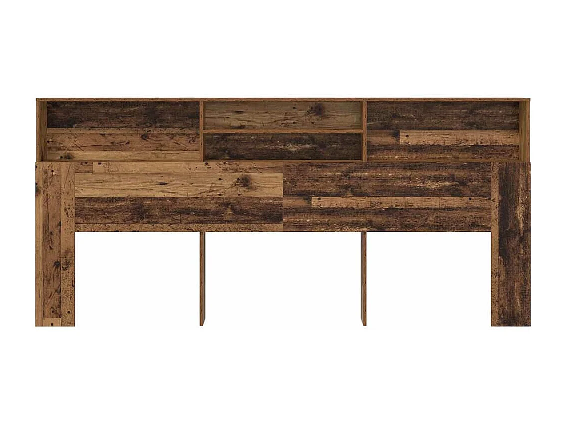 Cabinet de Tête de Lit Bois ancien 220 x 19 x 101.5 cm