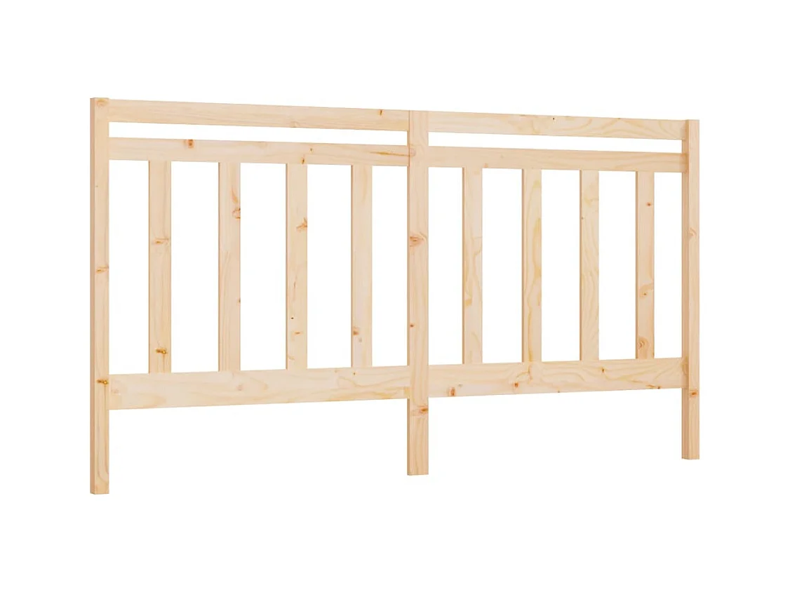 Cabecero 206x4x100 cm Madera maciza de pino