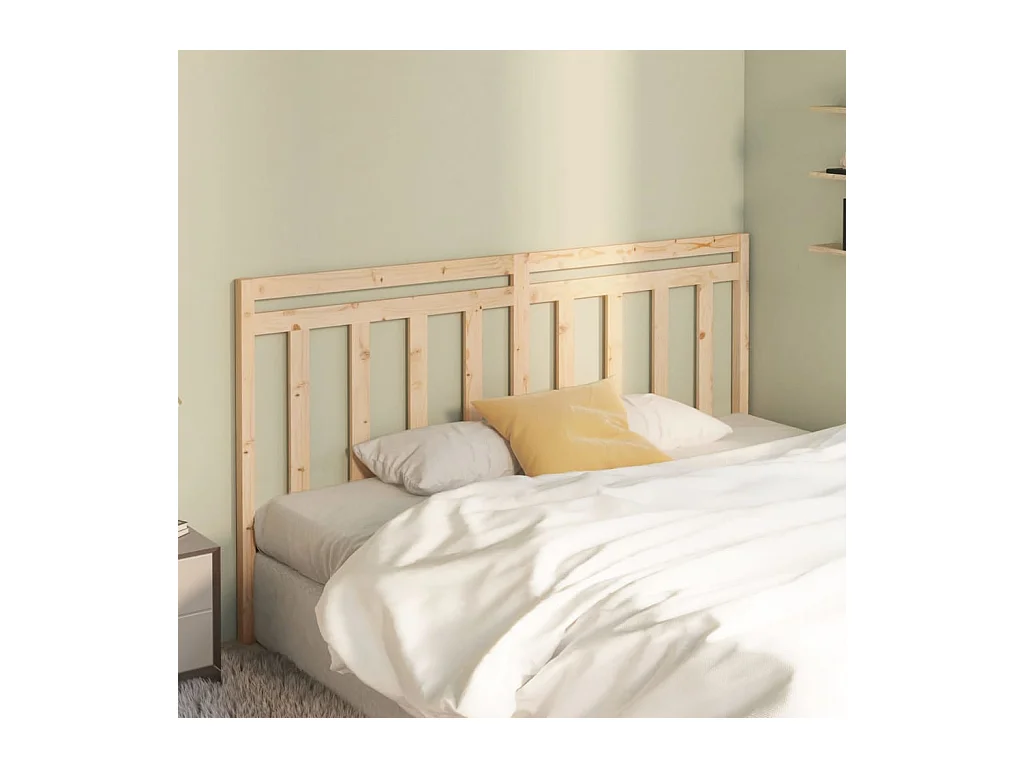 Cabecero 206x4x100 cm Madera maciza de pino