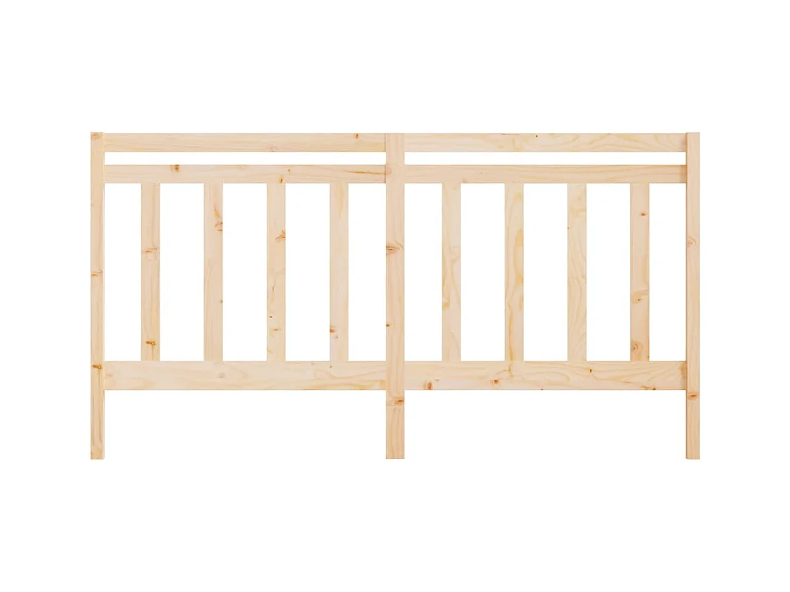 Cabecero 206x4x100 cm Madera maciza de pino