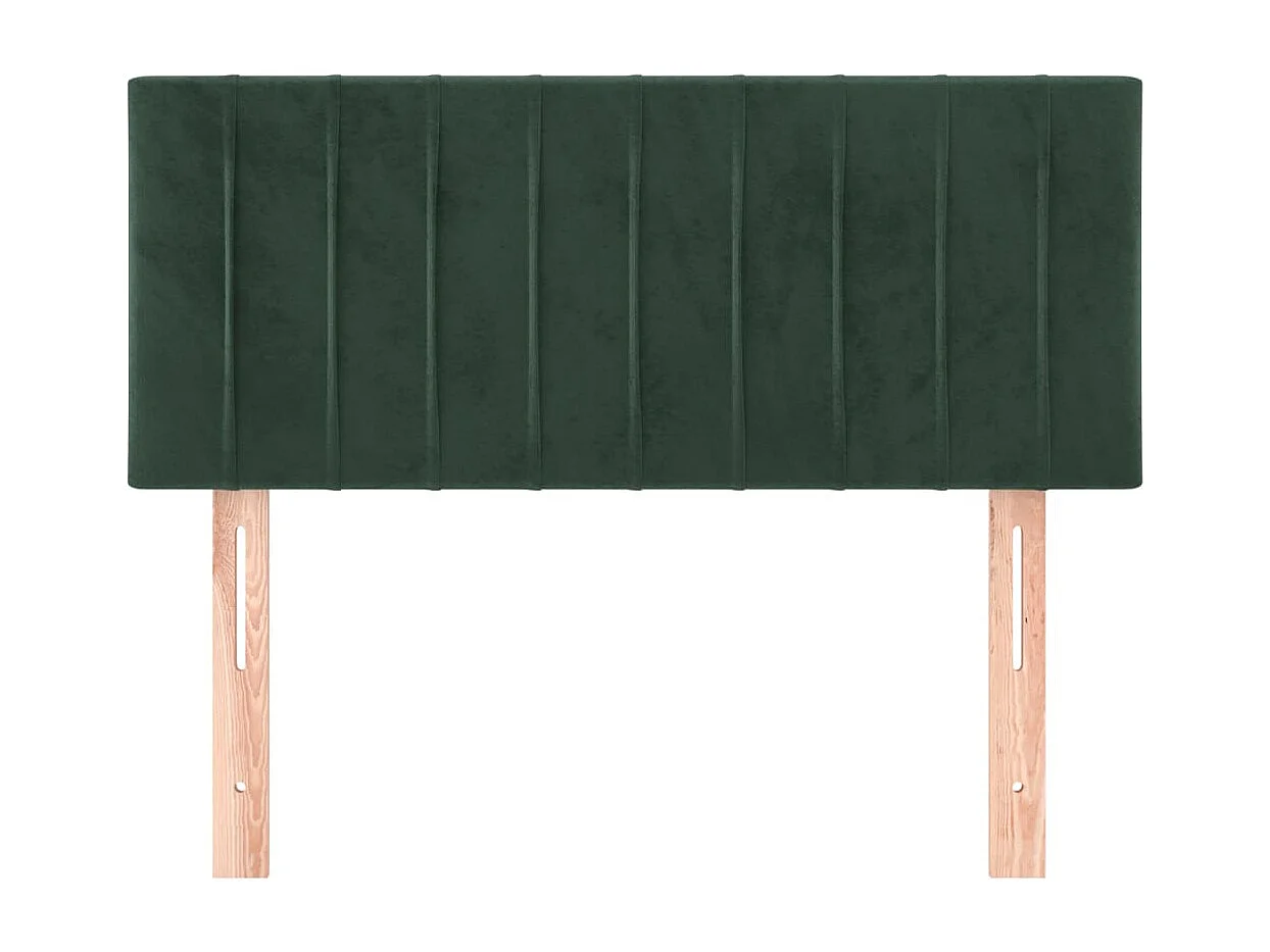 Tête de lit Vert foncé 90x5x78/88 cm Velours