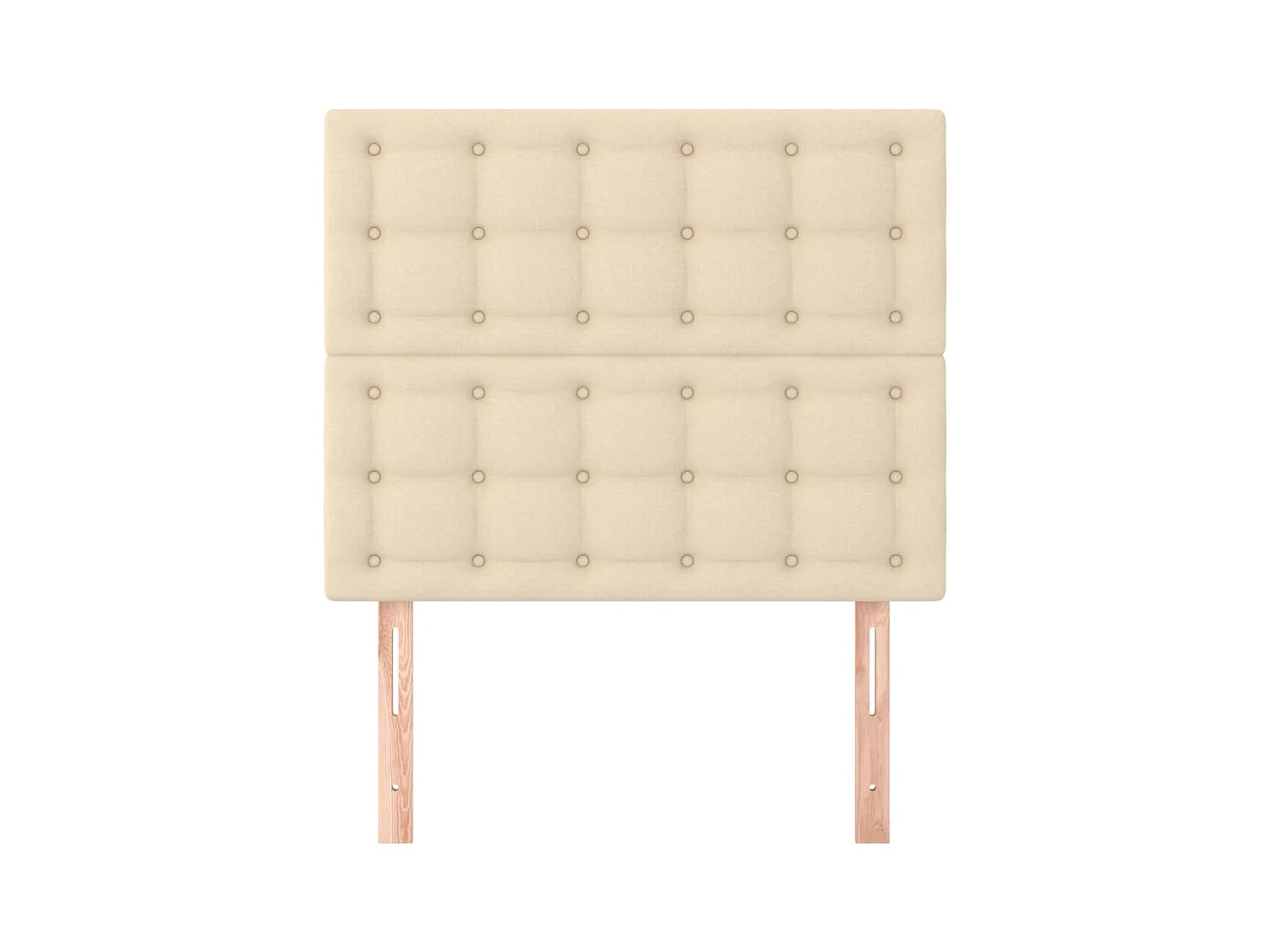 Cabeceros 2 uds Crema 80x5x78/88 cm Tela