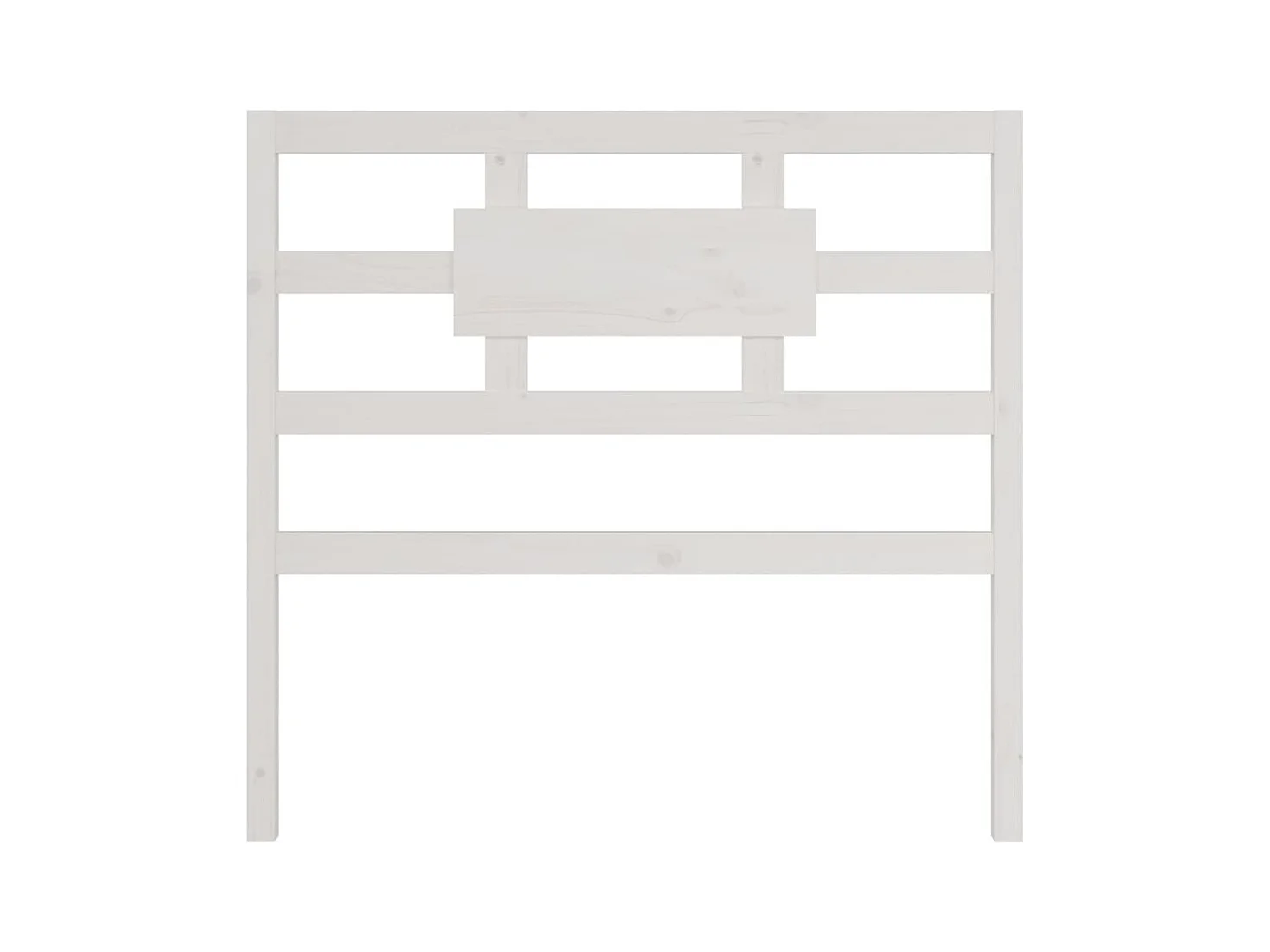 Cabecero blanco 95,5x4x100 cm Madera maciza de pino