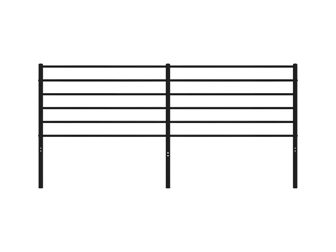 Tête de lit métal noir 200 cm