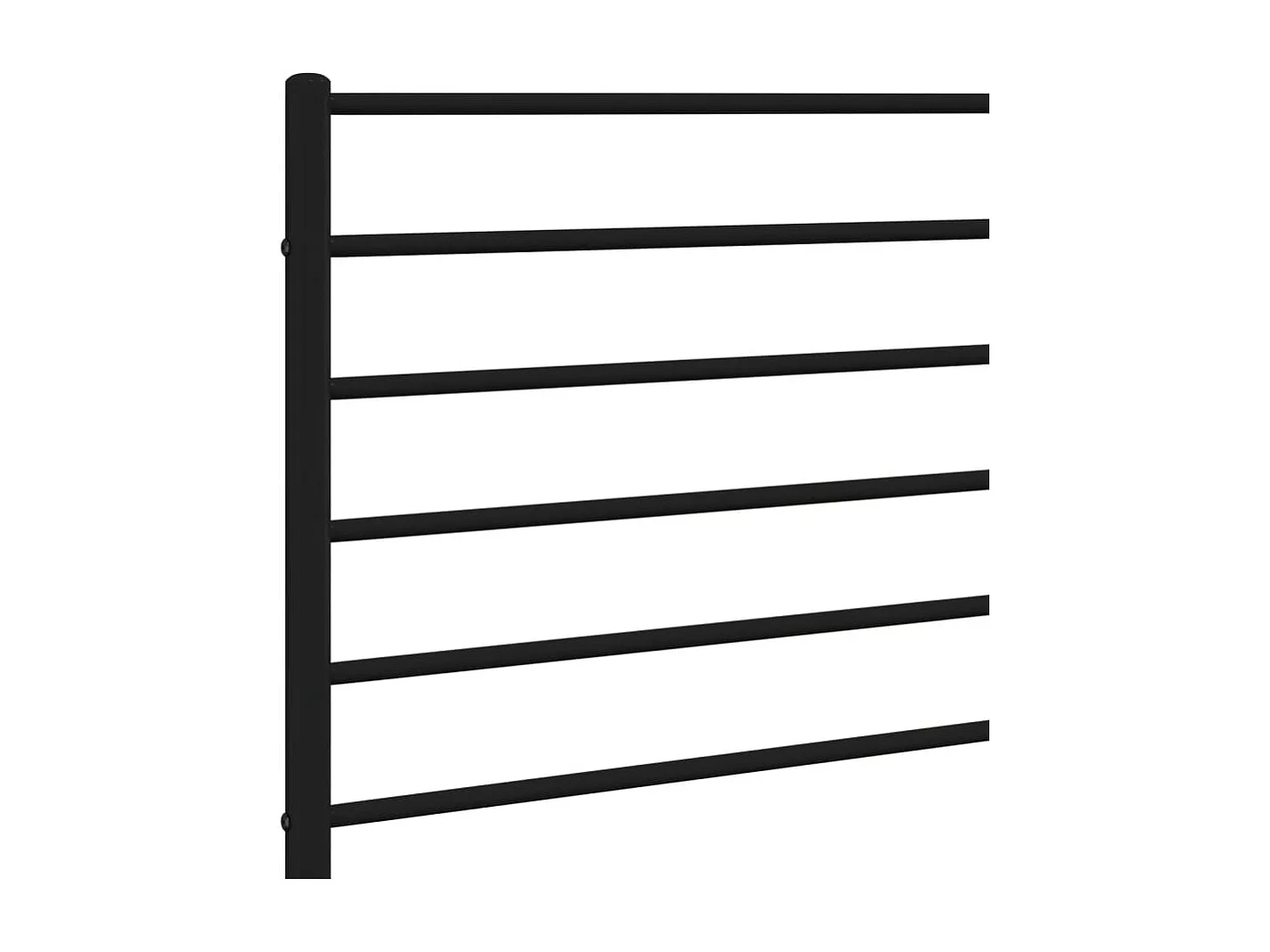 Cabecero de metal negro 200 cm