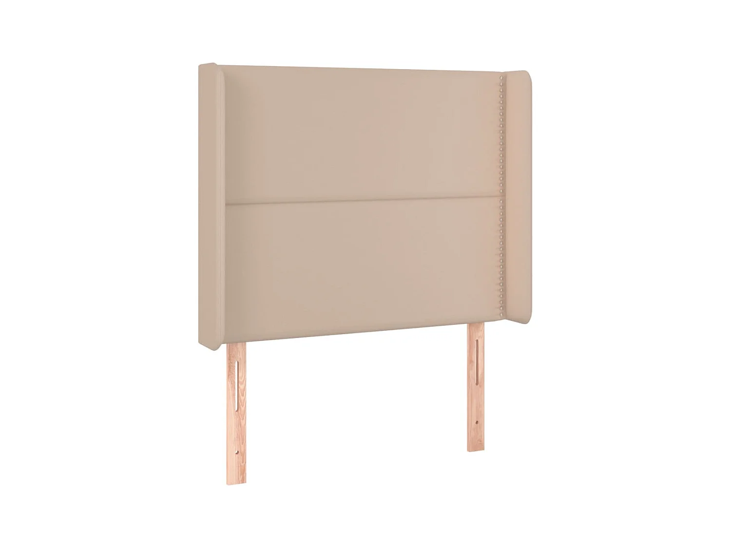 LED hoofdbord Cappuccino 93x16x118/128 cm Kunstleer