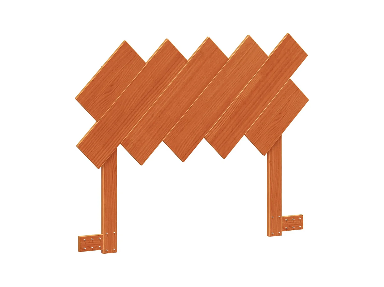 Braunes Wachskopfteil 100 cm massives Kiefernholz